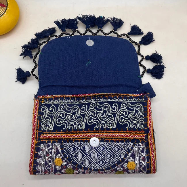 Handcrafted Banjara Embroidered Sling Bag with Desert Craft