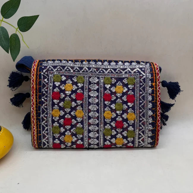 Handcrafted Banjara Embroidered Sling Bag with Desert Craft