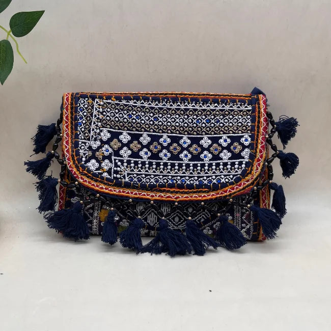 Handcrafted Banjara Embroidered Sling Bag with Desert Craft